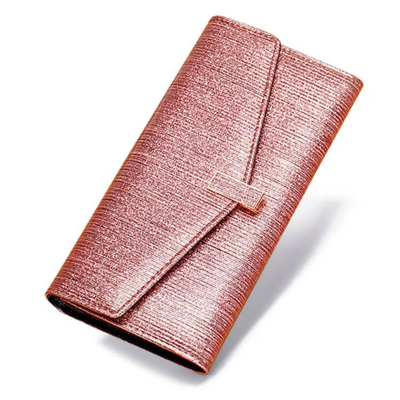

Anti-theft Brush Purse Women Second Layer Cowhide Female Purses Fashion Ladies Leather Clutch Wallet