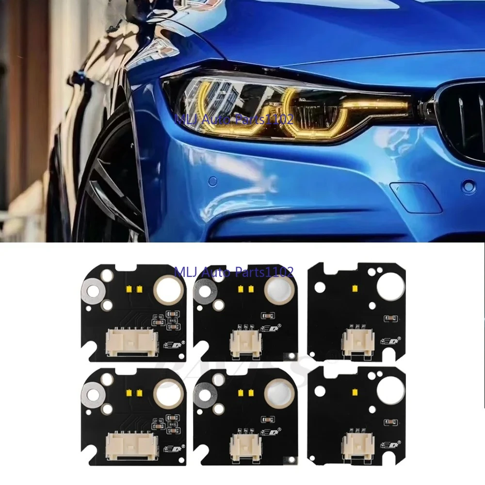 

Желтый ДХО для 3-й серии F30 F31 F34 facelift 2016-2019, светодиодная фара «ангельский глаз», дневная светодиодная плата