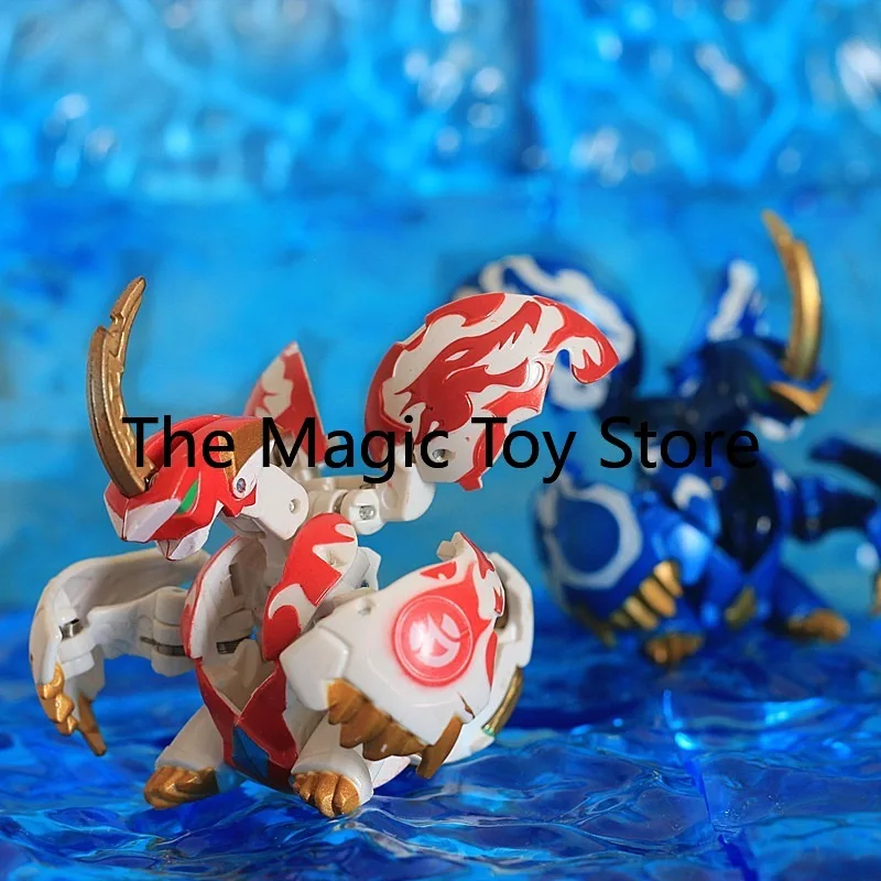Фото Оригинальная коллекционная фигурка Bakugan BattleBrawlers Tiansheng: Красный Жемчуг, Золотой Рог, Серебряный Рог, трансформируемая модель, игрушка №2