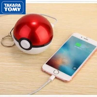 takara tomy pokemon 20000 mah pokemon ball power bank projection pikachu anime mini cartoon creative power bank light up toy