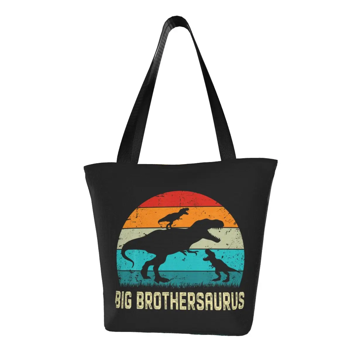 Большая сумка для покупок с изображением братзавра T Rex динозавра на День отца, Портативная сумка большой вместимости