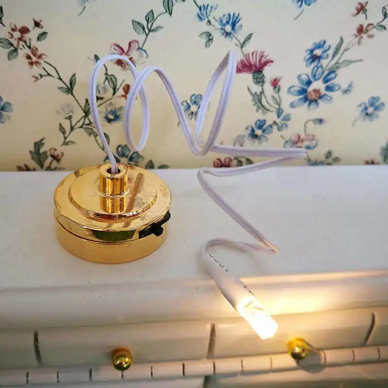 

1:12 Dollhouse Miniature Lights Model Delicate Battery Powered Mini LED Dollhouse Light For Scale Dollhouse Toys Gifts