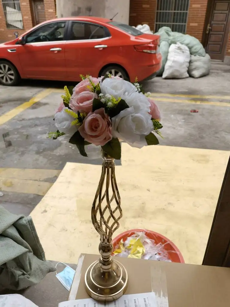 

60pcs 54cm Flower Vases Candle Holders +60pcs Flower
