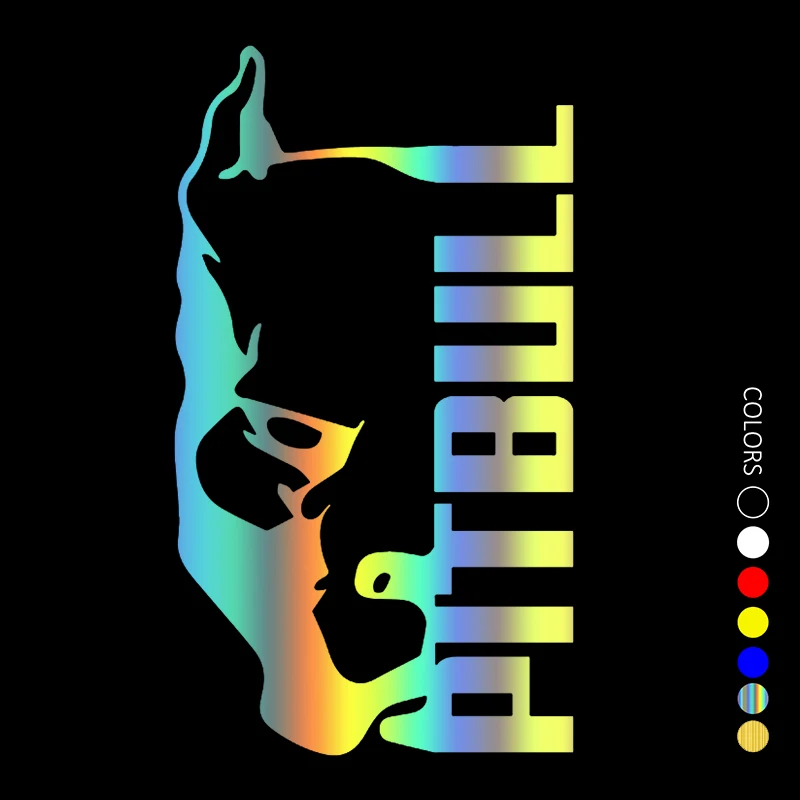 

Различные размеры, автомобильная наклейка Pitbull, автомобильная наклейка, водонепроницаемые наклейки на задний бампер, окно, виниловая высеч...