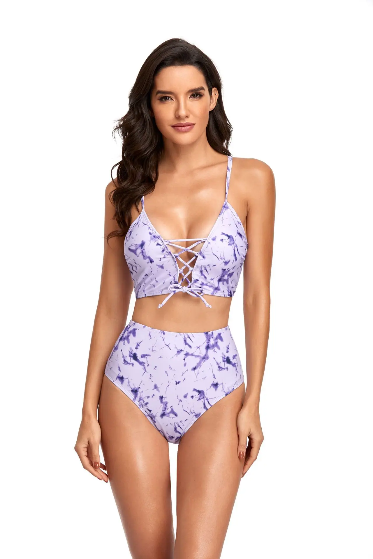 

Print High Waist Bikini Set Women Swimwear 2022 New Sexy Biquini Swimsuit Push Up Bikinis Female Bathing Suit