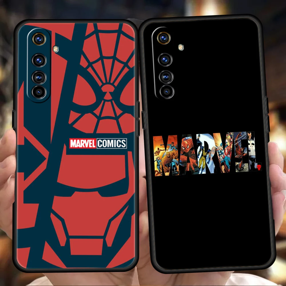 

Marvel Logo Phone Case for Oppo A12 A74 A76 A16 Find X5 A95 A52 A53 A54 A15 Reno 6 Z 7 Pro A9 2020 5G Silicone Shell Fundas Bag
