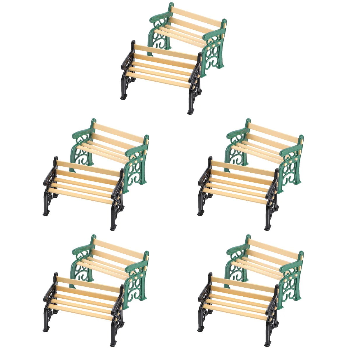 

10 pcs Fun Miniature Bench House Miniatures Miniature Furniture And Accessories Miniature Furniture Furniture