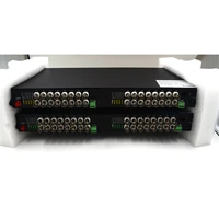 32chs video rs422 data fiber optical converters with ethernet 1u chassis sm 40km