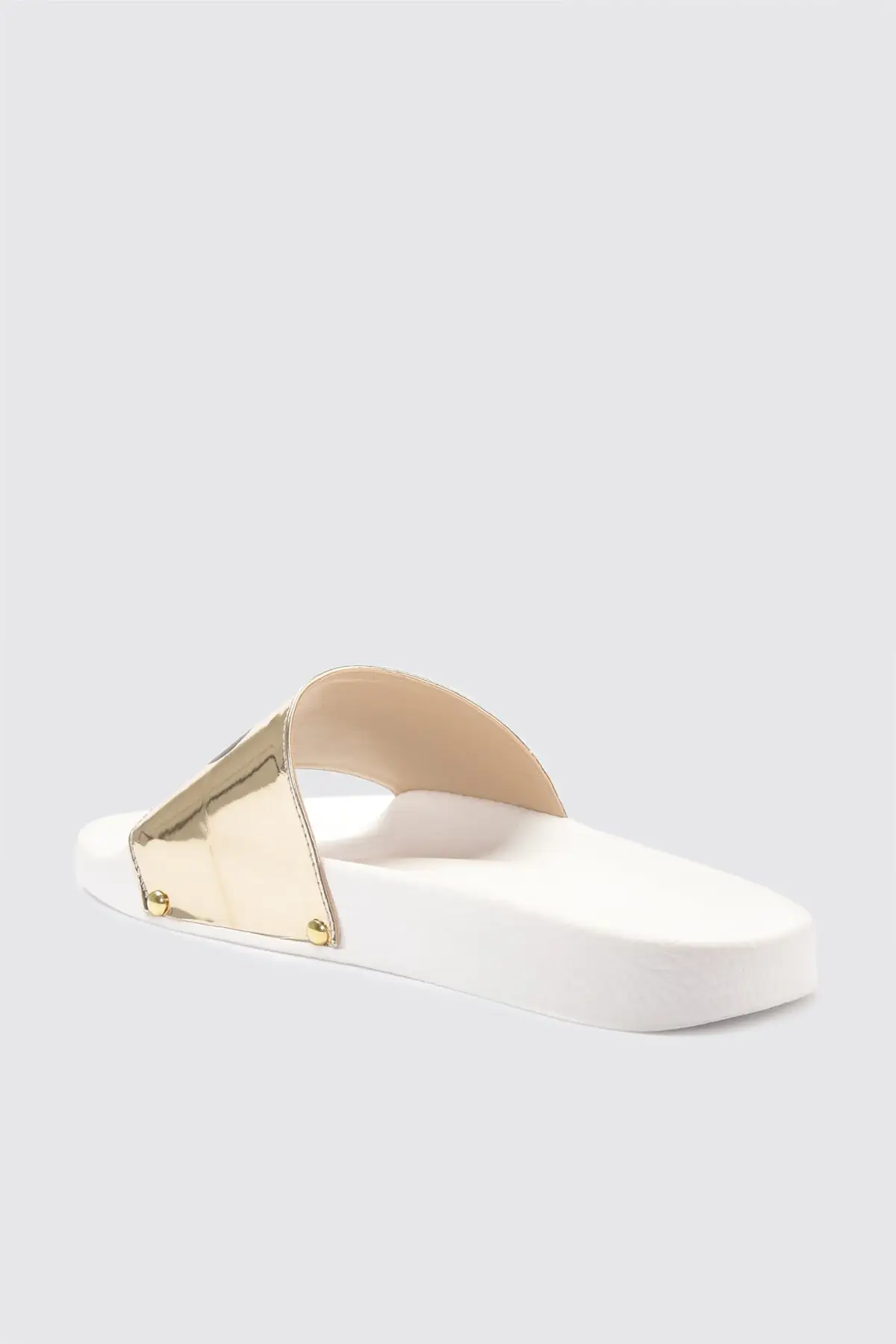 

Trendyol Tagline Metallic Women Slippers TAKSS21TE0003