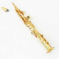 professional soprano sax straight bb tone gold sax chinese musical instrument soprano saxophone fss 300