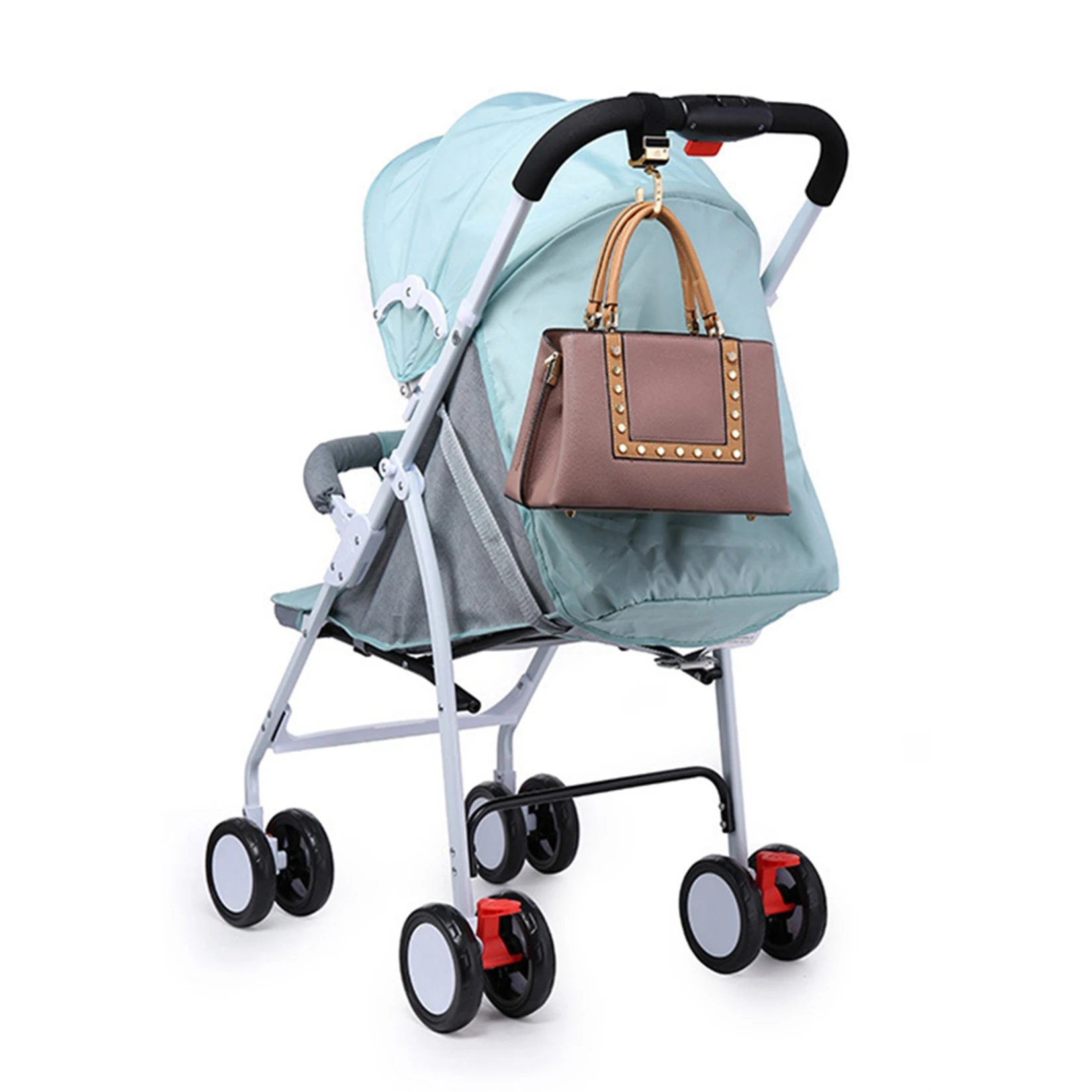 

1 шт., крючок для детской коляски, вешалки для детей, вращающийся на 360 Градусов Крючок для покупок, аксессуары для детской коляски