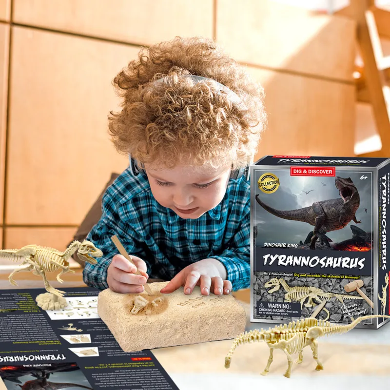 

New Children Digging Toys Dinosaur Bones Model Explore Puzzle Cultivate Hands-on Ability Treasure Hunt Archaeology Unzip Gifts