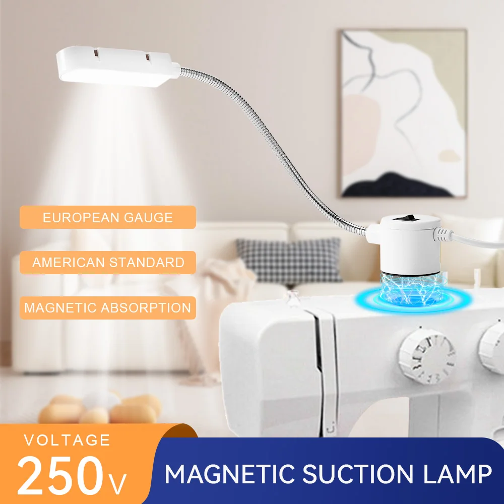 

EU/US 5V Sewing Machine Special LED Work Light USB Charging Eye Protection Clothing Car Lamp Energy-Saving Light