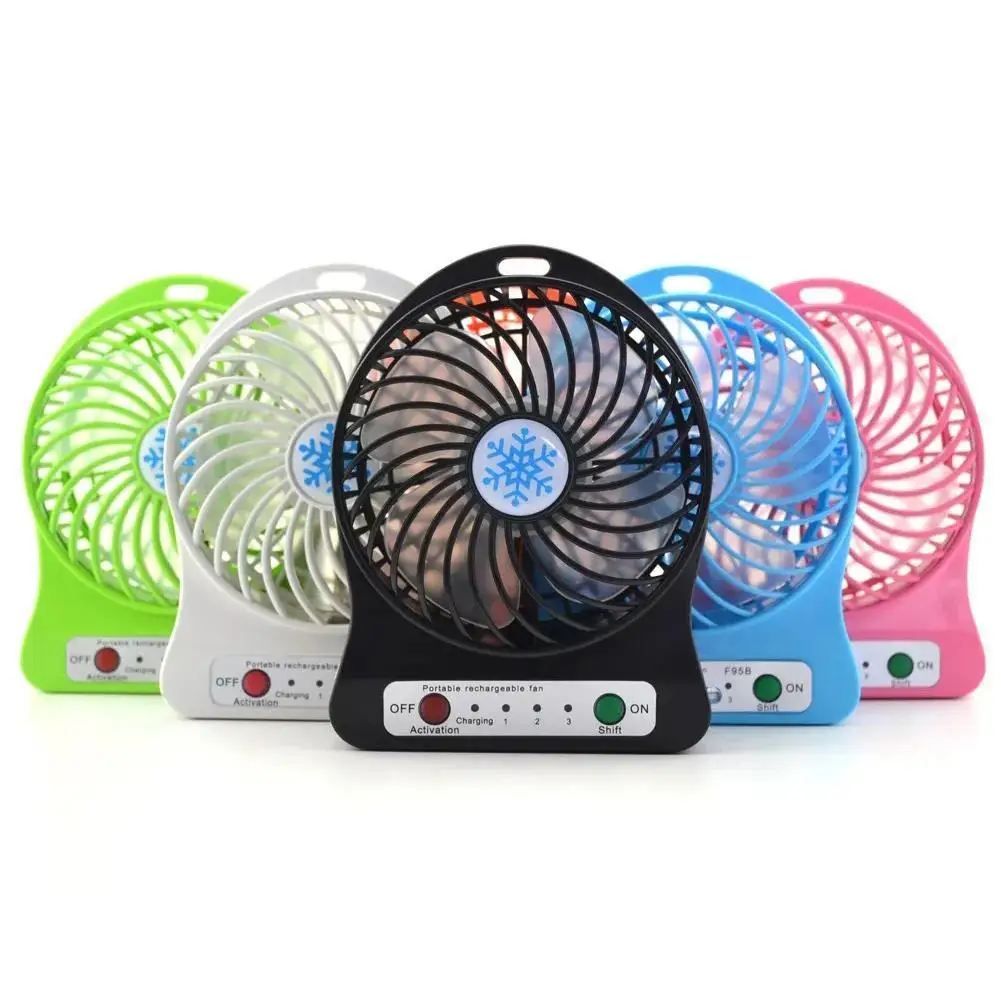 

USB Desktop Mini Fan USB Rechargeable Student Home Office Table Small Cooling ventilador 3 Speed Electric Fan Summer Air Cooler