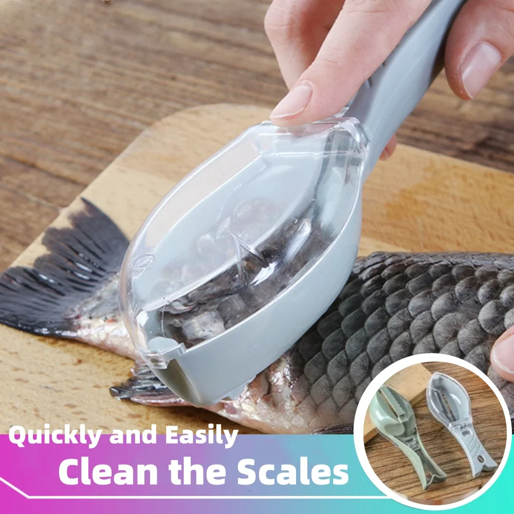 Удобный Скребок Для Рыбьей Чешуи С Хранилищем - Ручной Нож Очистки Рыбы Защитой
