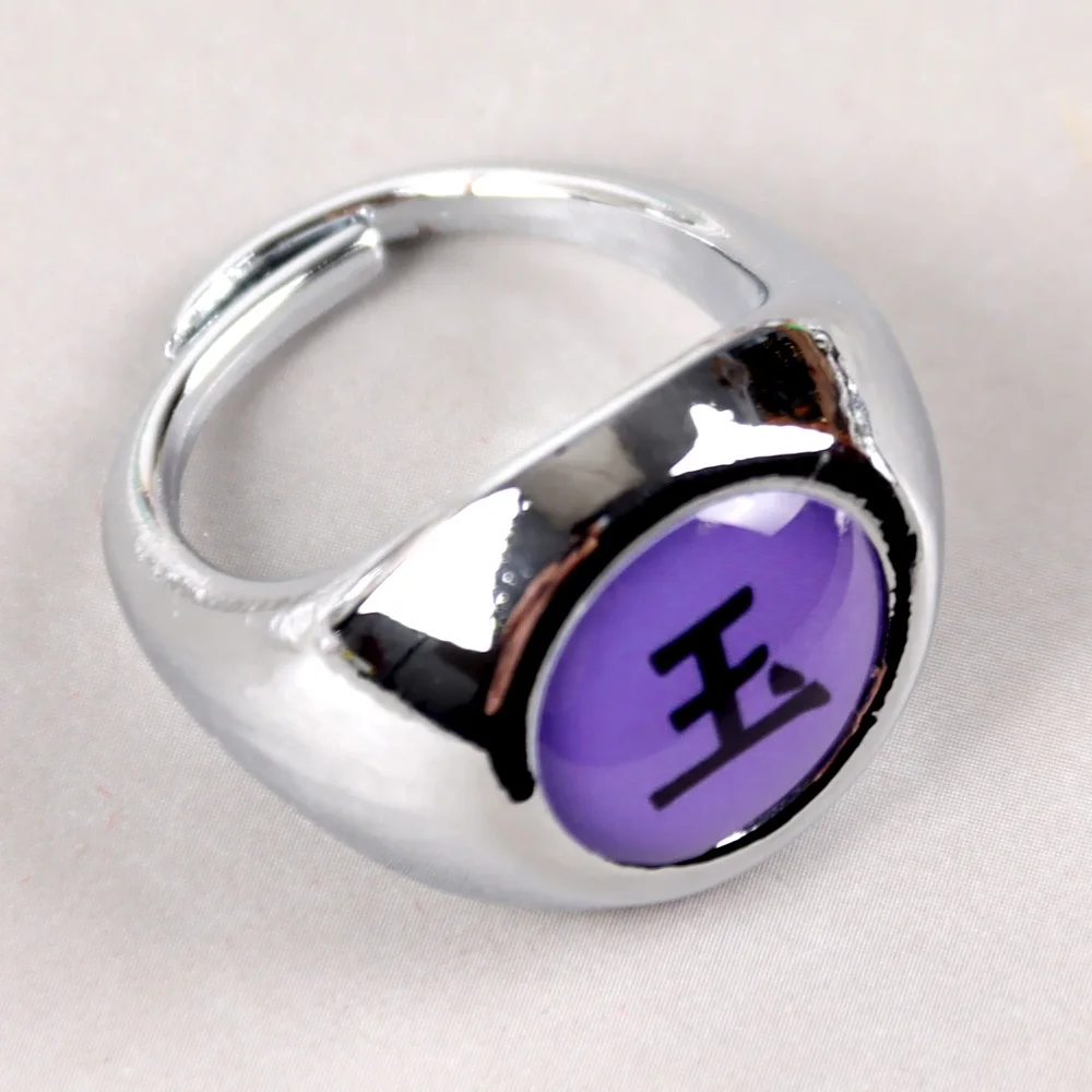 

Halloween Anime Cosplay Ring Silver Ring Akatsuki Cape Ring Metal Finger Ring Props Accessories Kids Adult Christmas Gift