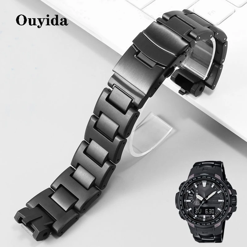 

Mountaineering Watch straps For Casio G-Shock PROTREK PRW-3100/6000/6100/3000 PRG-300 modified plastic steel composite watchband