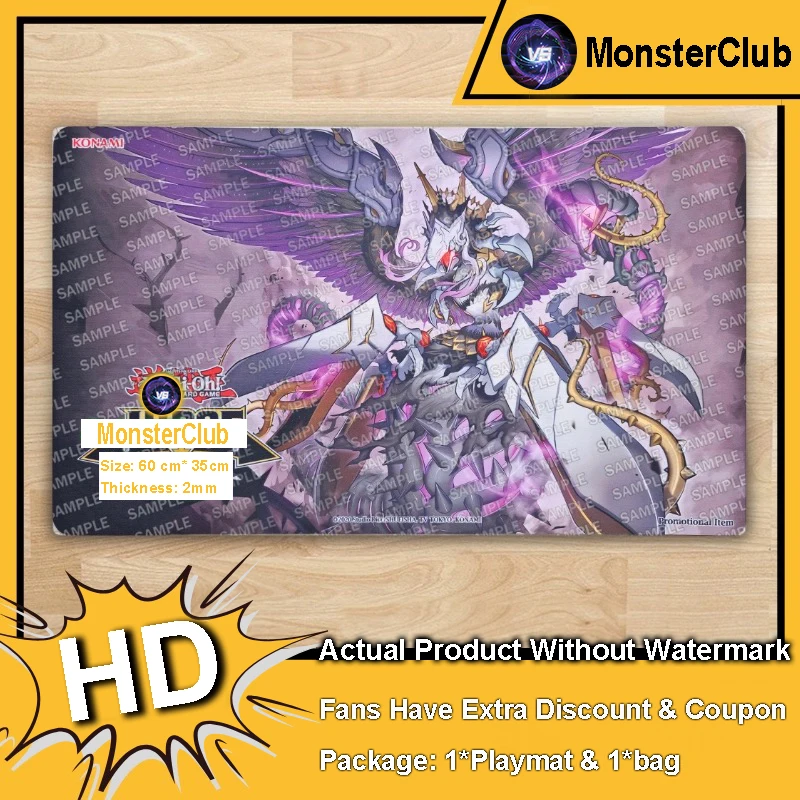 Фото YuGiOh Playmat Azamina Moa Regina TCG CCG Коврик для настольной игры Duel Pad Коллекционный коврик для карточных игр Резиновый игровой коврик для мыши Сумка 600x350x2 мм №1