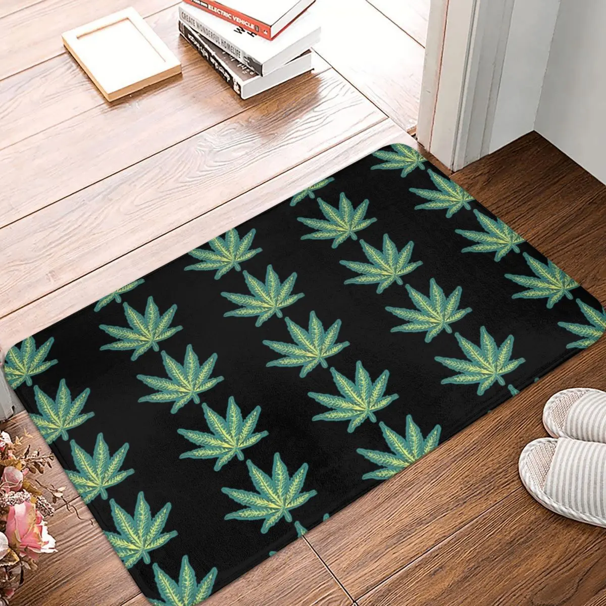 

Weed Leaf Doormat Bedroom Modern Mat Entrance Door Floor Hallway Colourfull Plants Nature Anti-slip Floor Rug Door Mat Area Rugs