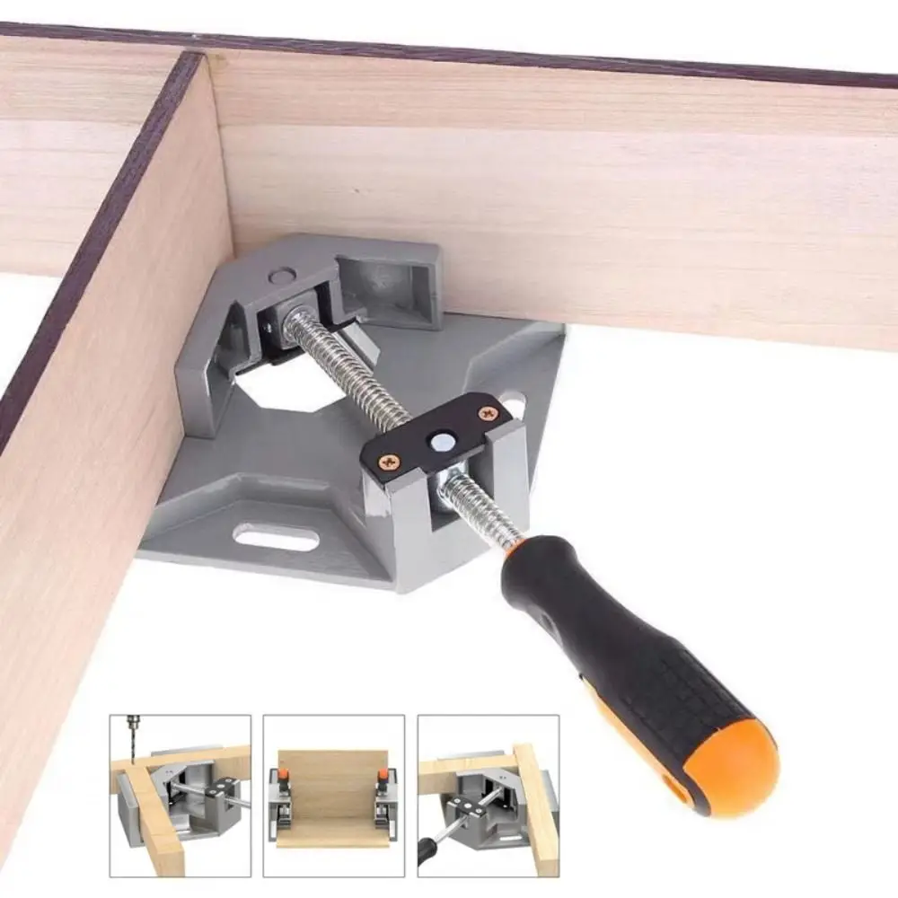 

Угловой зажим из алюминиевого сплава, одно крепление с прямым углом, зажим высокого качества, 90 градусов, для деревообрабатывающего инструмента