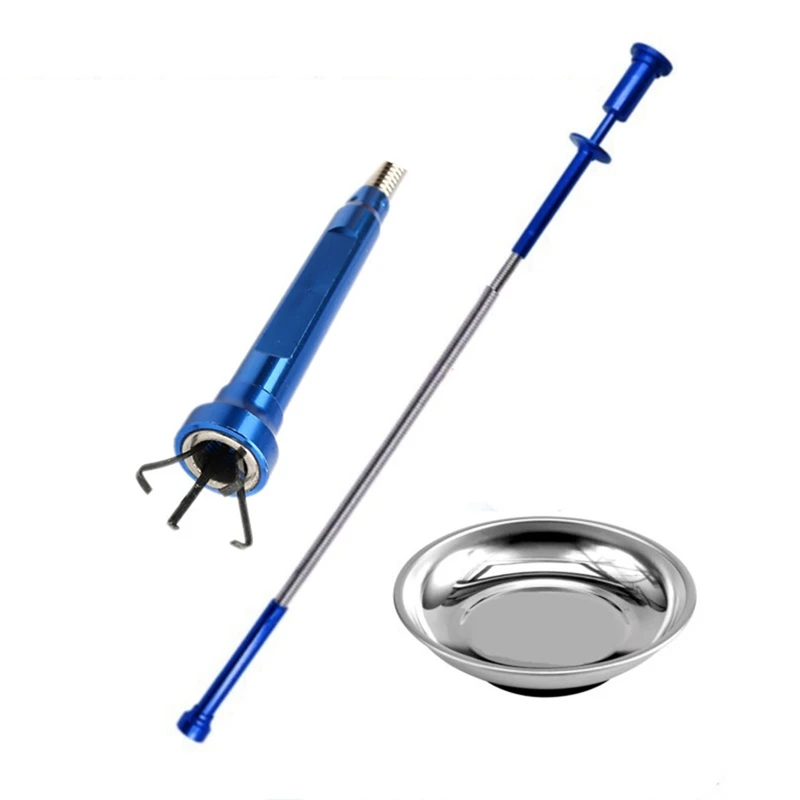 Металлический захват 4-Claw светодиодный магнитный длинный пружинный автомобиля