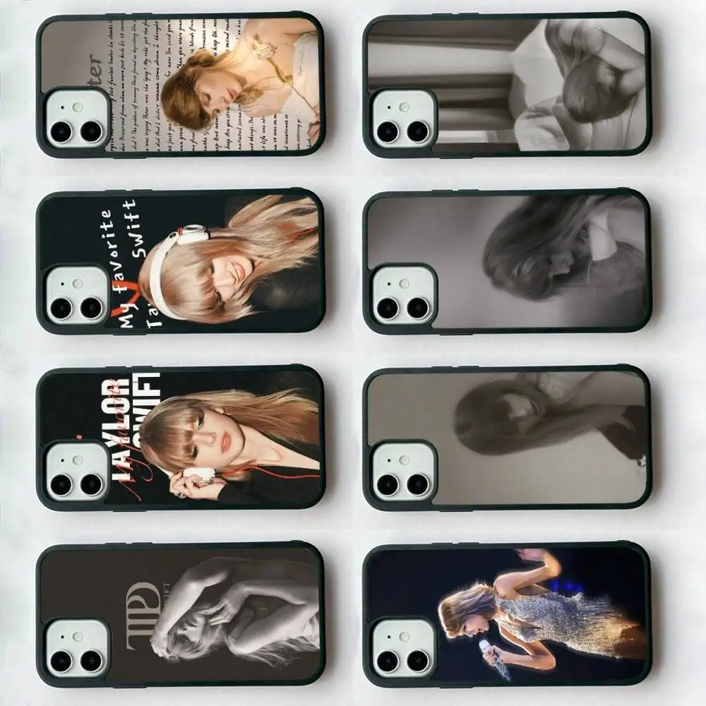 Фото Чехол для телефона T-Taylor-TTPD-S-SwiftS для iPhone 17, 16, 15, 14, 13 Plus 12, 11 Pro Max, чехлы из ПК + ТПУ, задняя крышка №1