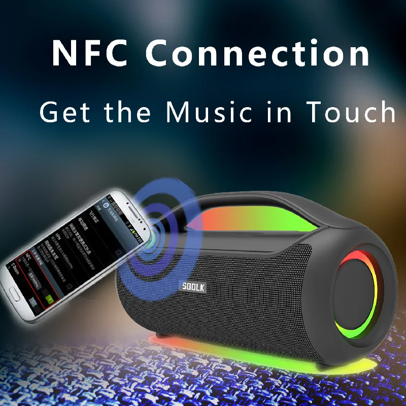 120W power audiophile subwoofer portable Bluetooth speaker square dance boom box stereo surround TWS Home theater sound system |