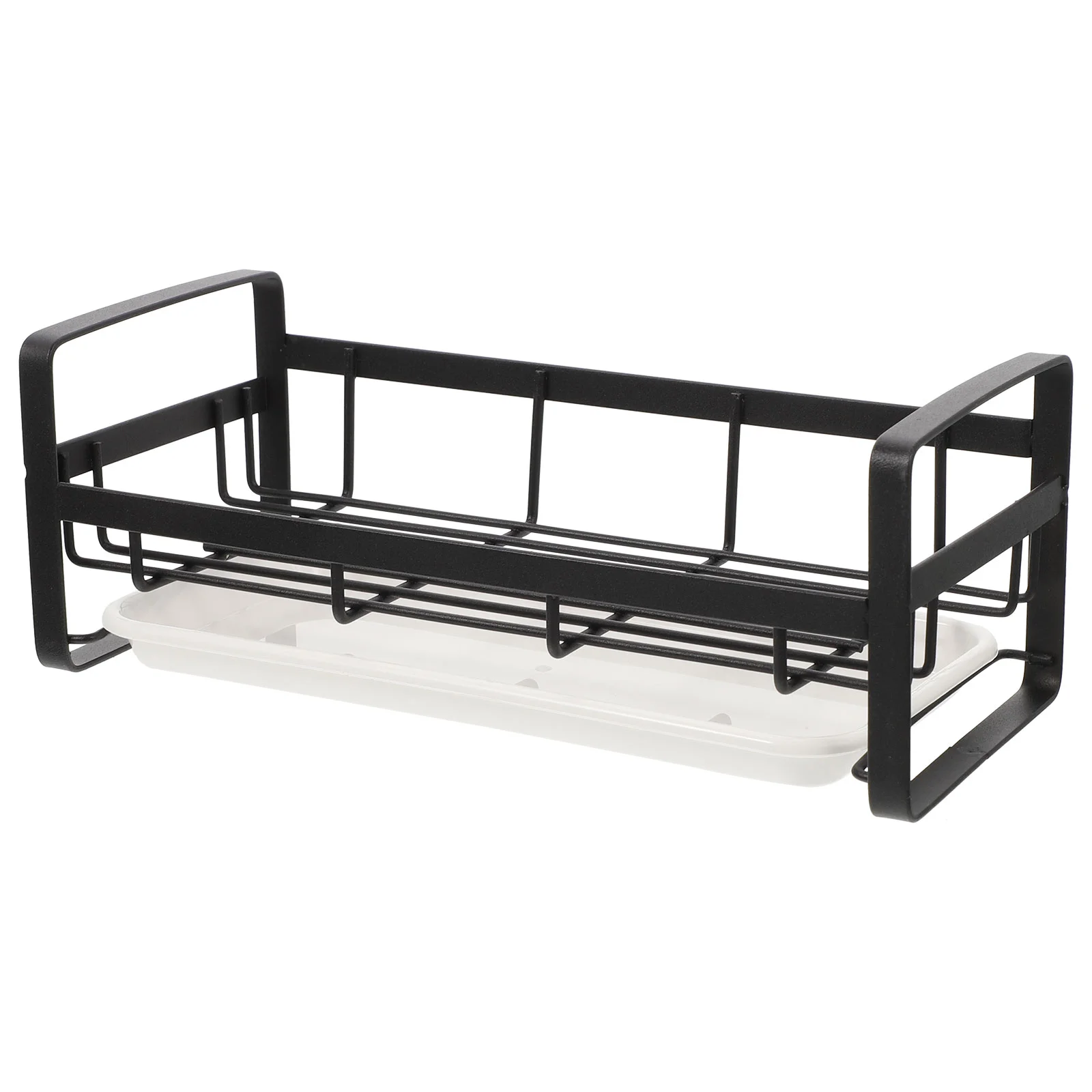 

Sink Holder Kitchen Sponge Organizer Rack Tray Drainer Dish Steel Soap Brush Stainless Organizers Dishcloth Accessories