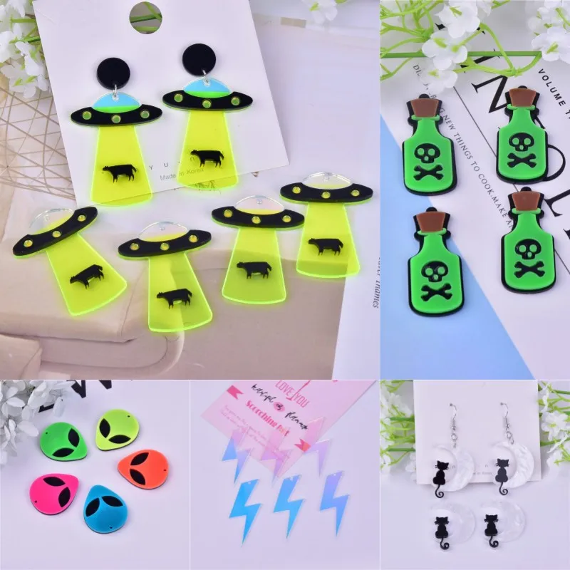 10 шт., акриловые подвески в виде змеи