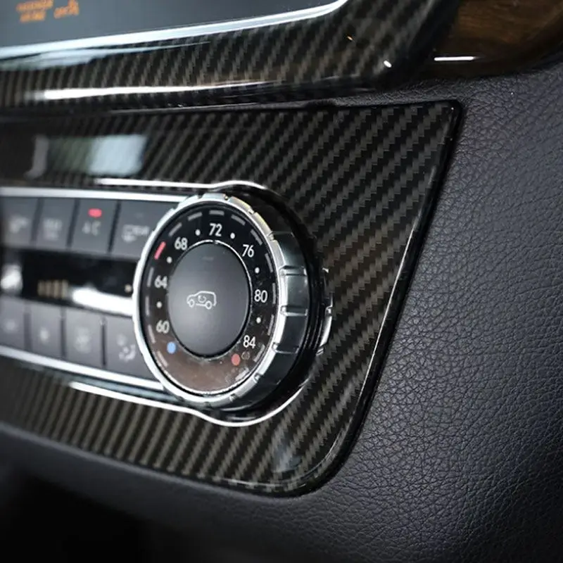 Для Mercedes Benz ML GL GLE GLS Class X166 W166 ABS углеродное волокно, центральная консоль автомобиля, панель кондиционера, кнопка регулировки, рамка, отделка (art.: 3920cd094ea82) - 3920cd094ea82