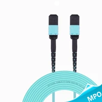 mpo mpo 10 gigabit om3 multi mode fiber jumper 12 core 8 core bundle mtp mtp 1m meter 10 gigabit patch cord