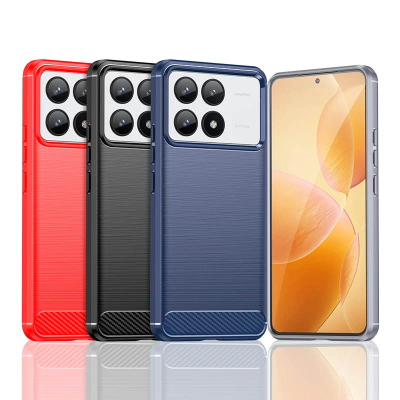 Полный чехол для Xiaomi Poco F6 Pro X6 M6 бампер мягкая силиконовая задняя крышка из