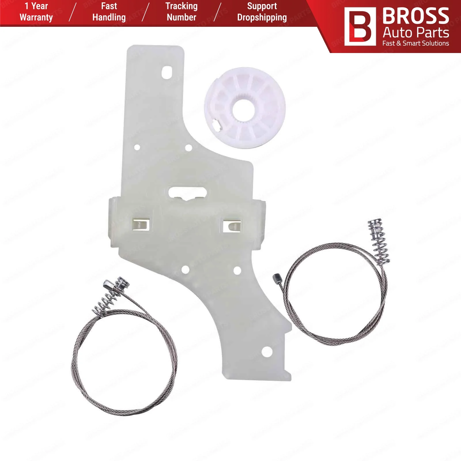 Ремкомплект стеклоподъемника для левой задней двери 9223H6 Bross Auto Parts BWR1163 Peugeot 508 2010-On