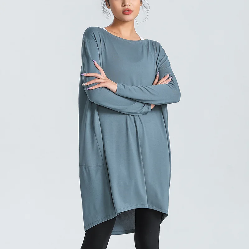 

Yoga Sports Tops Woman Gym Full Sleeve Clothing Fitness Gymnastics Clothes Women Shirt Exercise At Home B40039