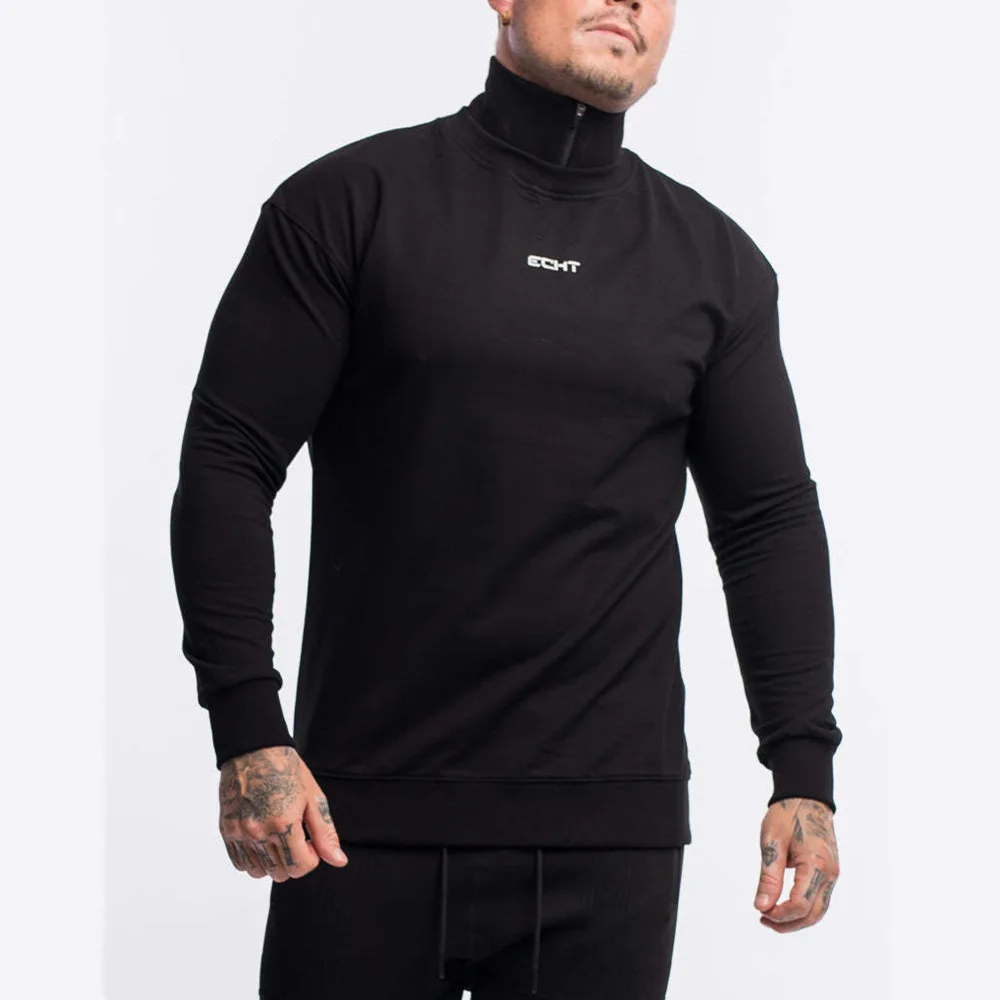 

New Muscle Fitness Brother Sports hoodie Men's fall/Winter leisure running training turtleneck jumper coat