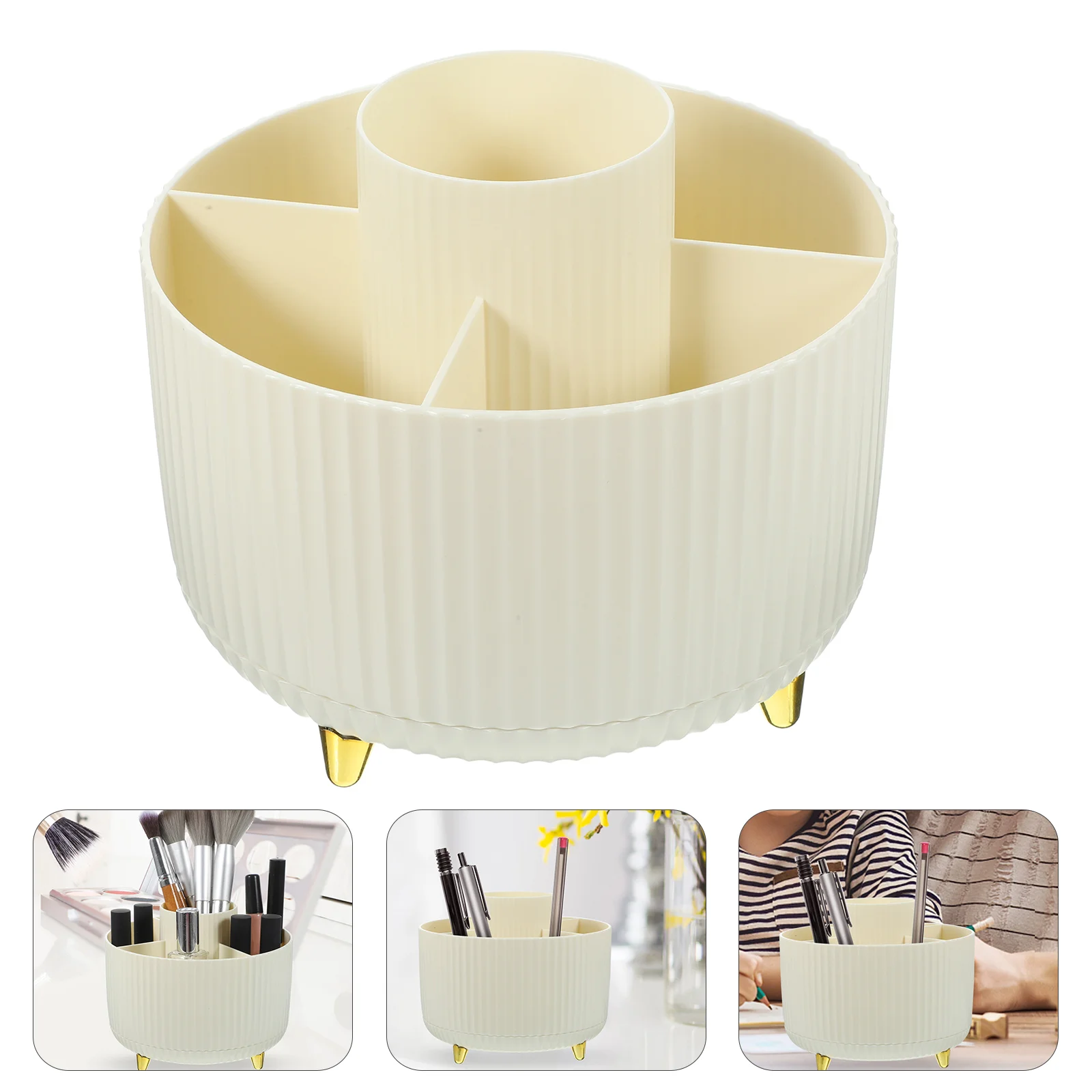 

Rotating Holder 360 Degree Rotatable Pen Container Makeup Brush Organizer