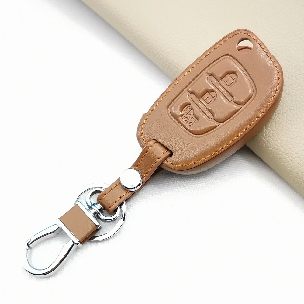 Модный мужской 100% Кожаный Автомобильный пульт дистанционного управления