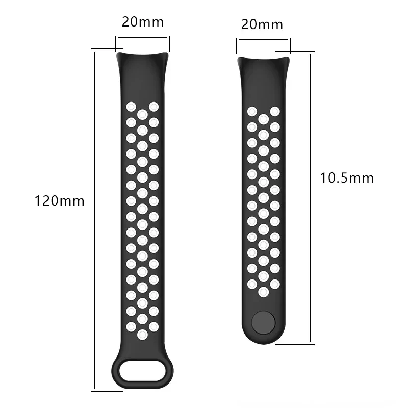 Силиконовый Спортивный Ремешок Для Xiaomi Mi Watch Band 9/8 Удобный Сменный Браслет