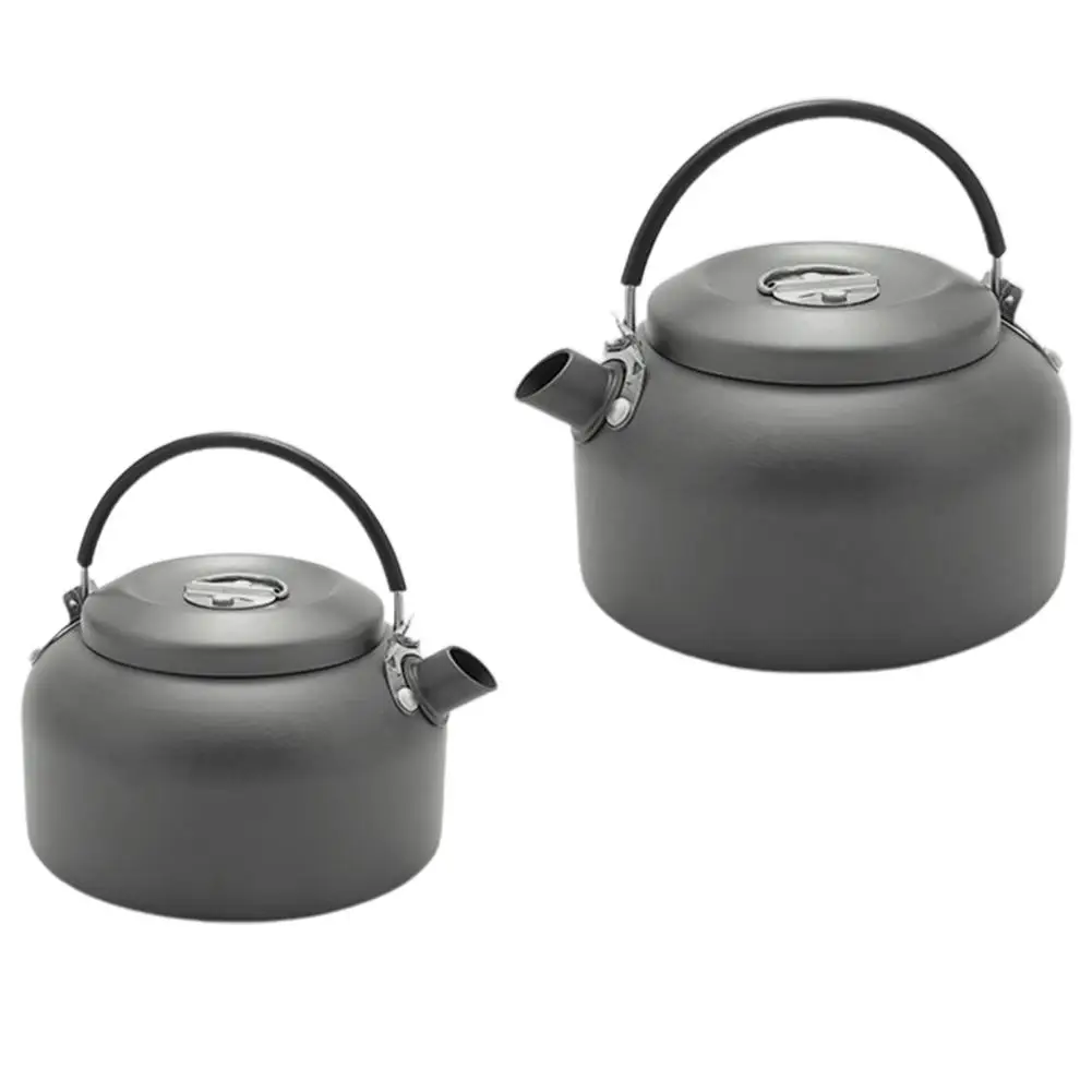 

0.8l/1.4l Outdoor Teapot Kettle Portable Lightweight Aluminum Alloy Coffee Pot For Camping Hiking Backpacking