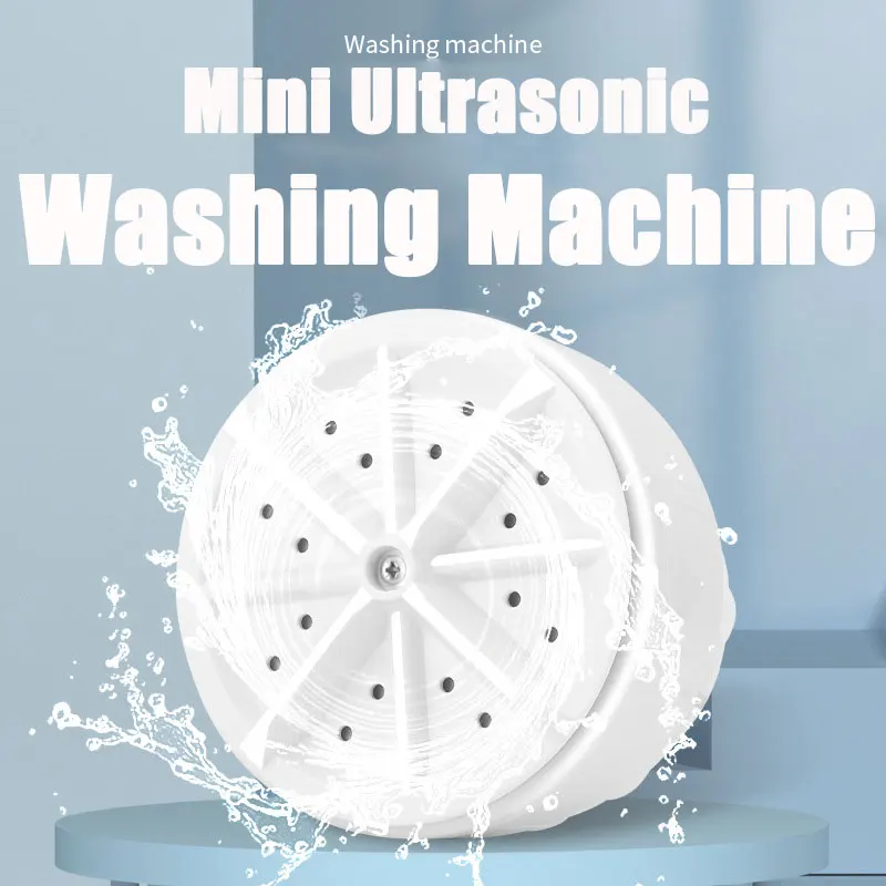Mini Ultrasonic Washing Machine Portable Turbo USB Powered Removes Dirt Washer Clothing Cleaning Washing Machine For Home