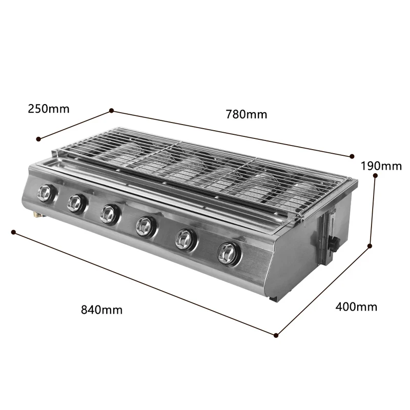 Газовая плита для барбекю сжиженного углеводородного газа инфракрасная
