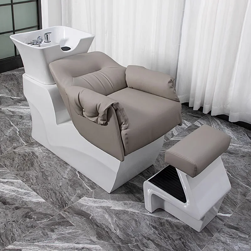 

Hair salon, barber shop, special ceramic basin for shampooing, water bed, fashionable hairdressing Internet celebrity, simple
