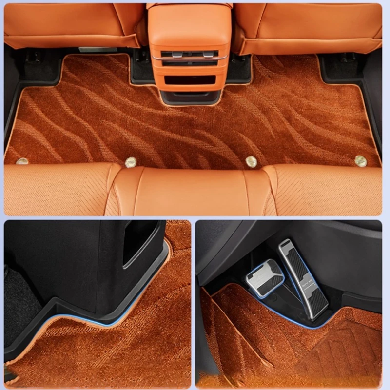 Фото Коврики для пола автомобиля BYD Equation Leopard Titanium 7 Starry Sky, полноразмерные, удлиненные, специальные, для салона, с полным покрытием №1