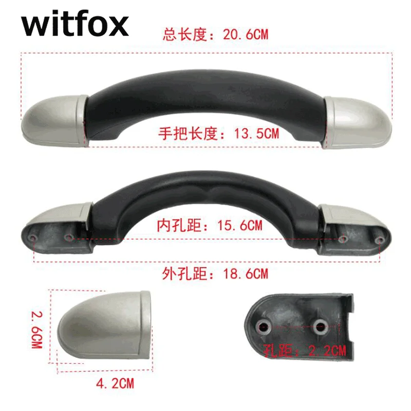 

20.6cm Luggage Accessories Handle Zinc Alloy Metal Luggage Handle Luggage Case ABS Material Handle Hardware Accessories Luggage