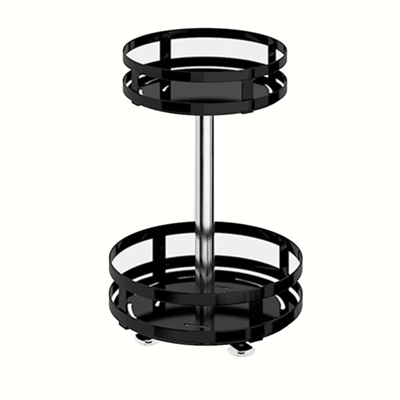 

360° Rotating Condiments Metal Storage Rack Multi-Layer Condiments Turntable Spice Container Kitchen Supplies