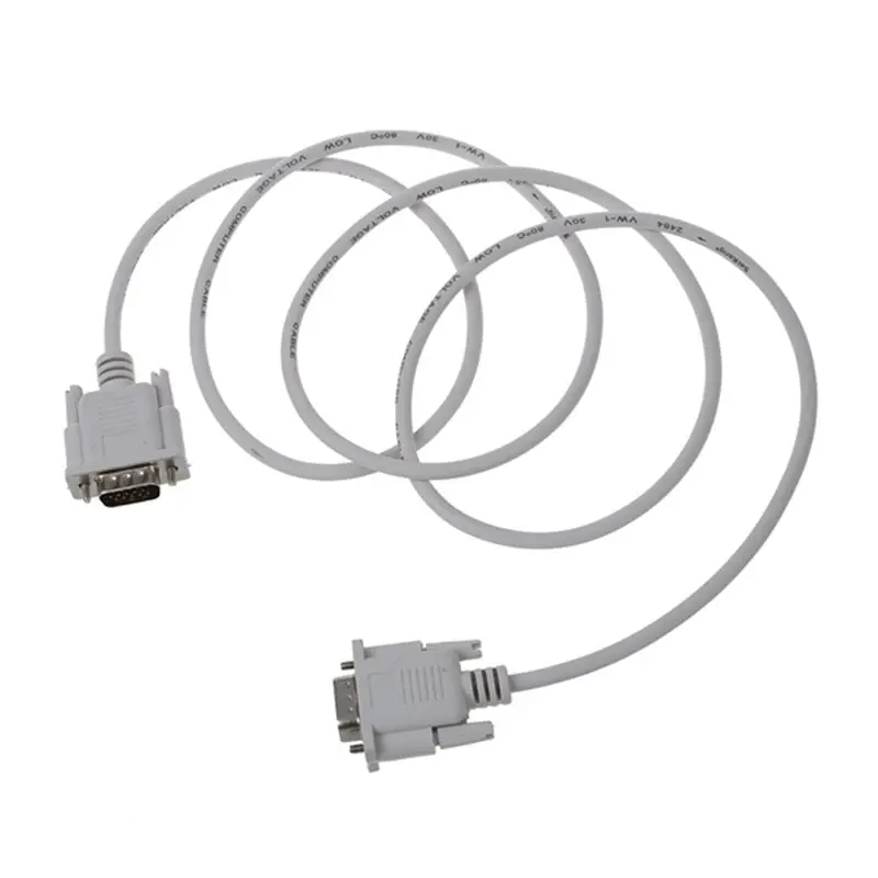 VGA DB15 Male To RS232 DB9 Pin Adapter Cable / Video Graphic Extension (White 1.5M) | Инструменты