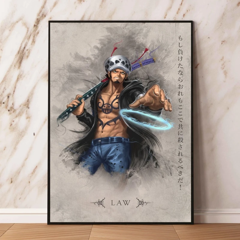 Цельный холст Sanji художественная живопись картины комиксы настенное украшение
