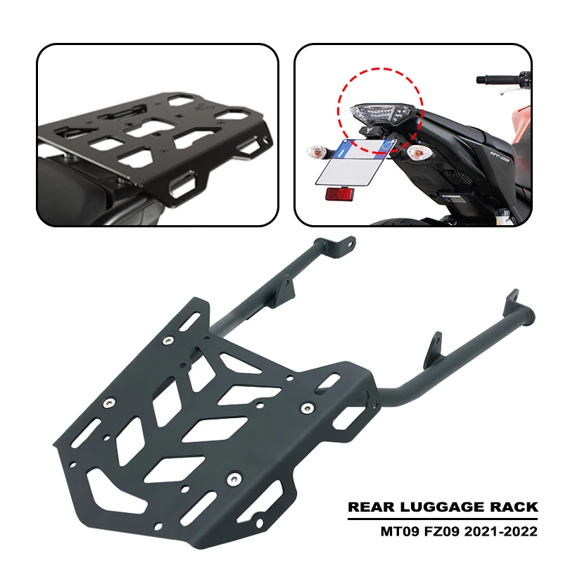 Rack Shelf Trunk Bracket Aluminum For Yamaha Mt09 Mt 09 Mt-09 Fz 09 Fz09 2021 2022