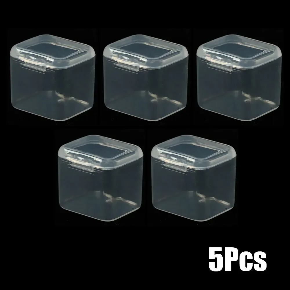 

Прозрачные пластиковые коробочки для хранения украшений 5 шт