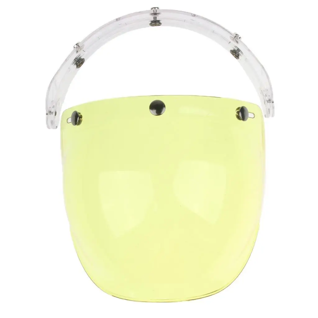 

3-Snap Bubble Wind Shield Visor for Bonanza Biltwell Motorcycle Helmets 6